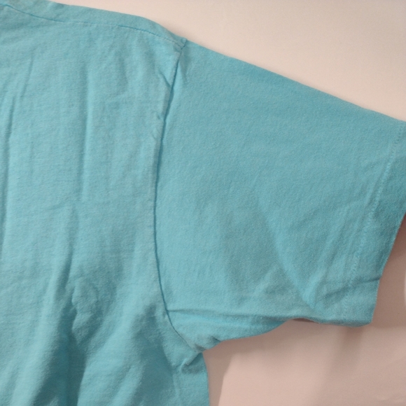 Vintage Single Stitch 1980 - Blue Short Sleeve " The Trail Of Tears" T-shirt - L - Picture 11 of 12